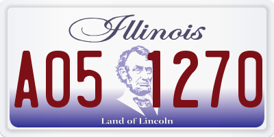 IL license plate A051270