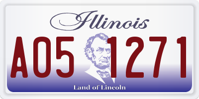 IL license plate A051271