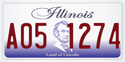 IL license plate A051274