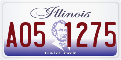 IL license plate A051275