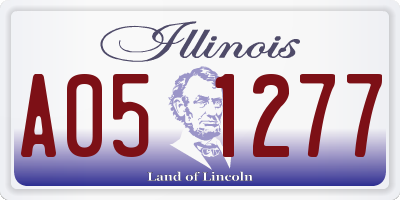 IL license plate A051277