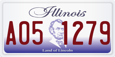 IL license plate A051279