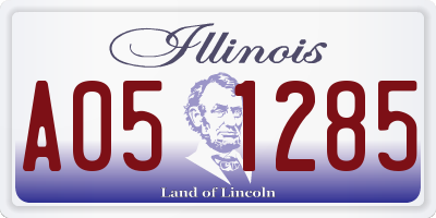 IL license plate A051285