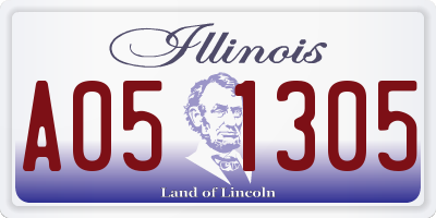 IL license plate A051305