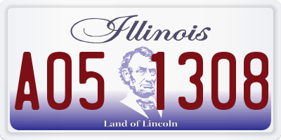 IL license plate A051308