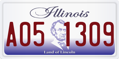 IL license plate A051309
