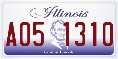 IL license plate A051310