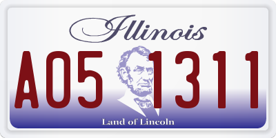 IL license plate A051311