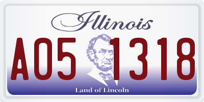 IL license plate A051318