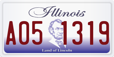 IL license plate A051319