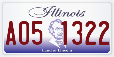 IL license plate A051322