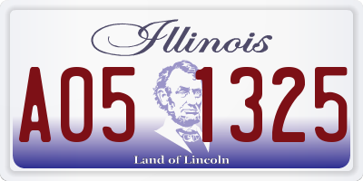 IL license plate A051325