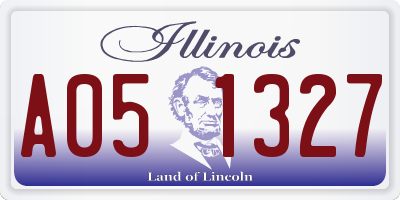 IL license plate A051327