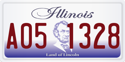 IL license plate A051328