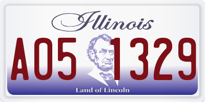 IL license plate A051329