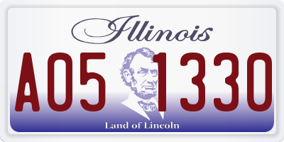 IL license plate A051330