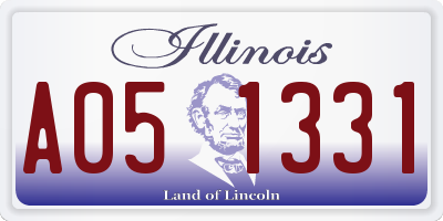 IL license plate A051331