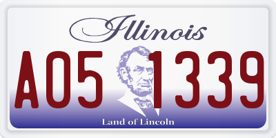 IL license plate A051339