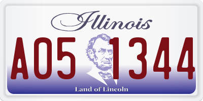 IL license plate A051344