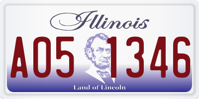 IL license plate A051346