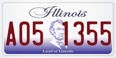 IL license plate A051355