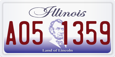 IL license plate A051359