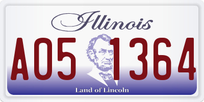 IL license plate A051364