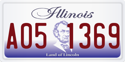 IL license plate A051369