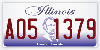 IL license plate A051379