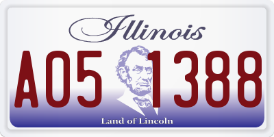 IL license plate A051388