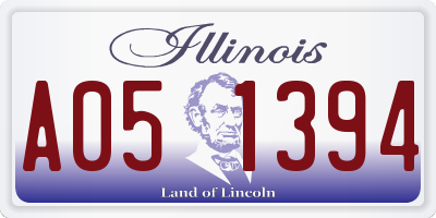 IL license plate A051394
