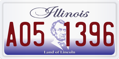 IL license plate A051396
