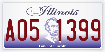 IL license plate A051399