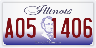 IL license plate A051406