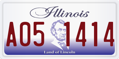 IL license plate A051414