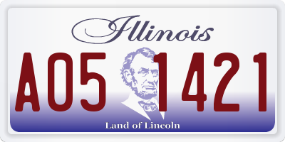 IL license plate A051421