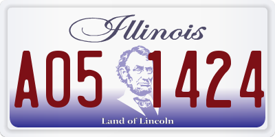 IL license plate A051424