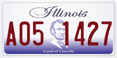 IL license plate A051427