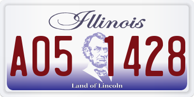 IL license plate A051428