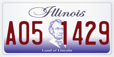 IL license plate A051429
