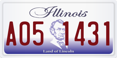 IL license plate A051431