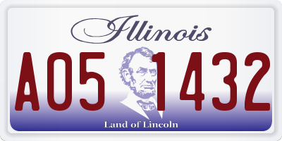 IL license plate A051432