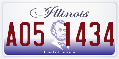 IL license plate A051434