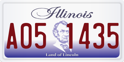 IL license plate A051435