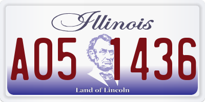 IL license plate A051436