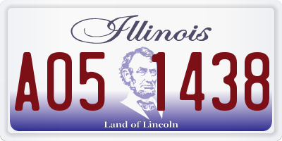 IL license plate A051438