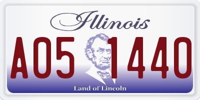 IL license plate A051440