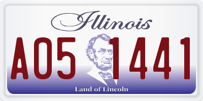 IL license plate A051441