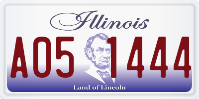 IL license plate A051444