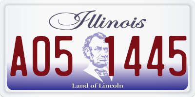 IL license plate A051445